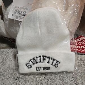 Swiftie EST 1989 White Beanie